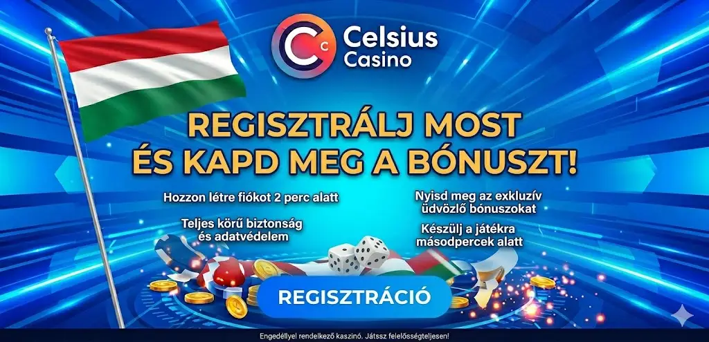 Celsius Casino regisztráció folyamata